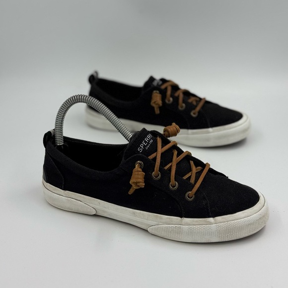 Sperry black and white top siders women’s size 6.5 - Picture 3 of 6